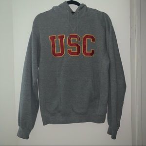 USC gray hoodie with Red and Gold logo. Size S.
